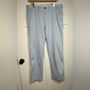 J.Crew Flex Sky Blue Straight Leg Flat Front W33 L32